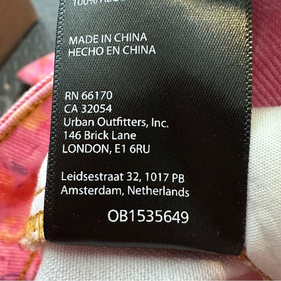 BDG Urban Outfitters pink rose high rise flare jeans size 26 - Picture 6 of 6